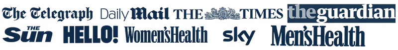 The Telegraph, Daily Mail, The Times, The Guardian, The Sun, HELLO!, Women's Health, Sky, Men's Health